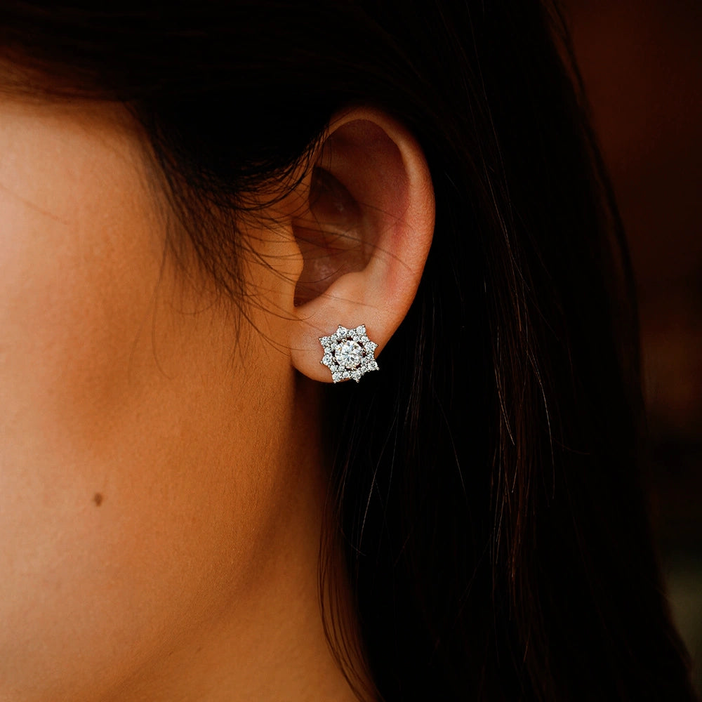 Radiant Halo Earrings