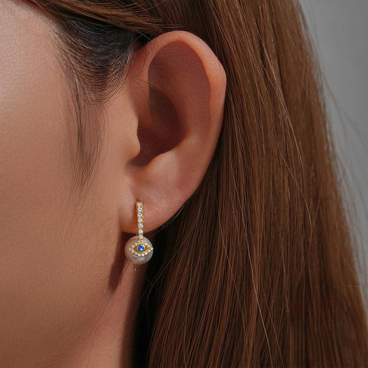 Pearl & Wisdom's Eye Drop Earrings
