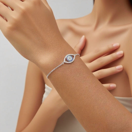 Evil Eye Slider Bracelet