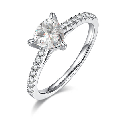 Strength in Light – 1CT Trillion Moissanite Solitaire Ring