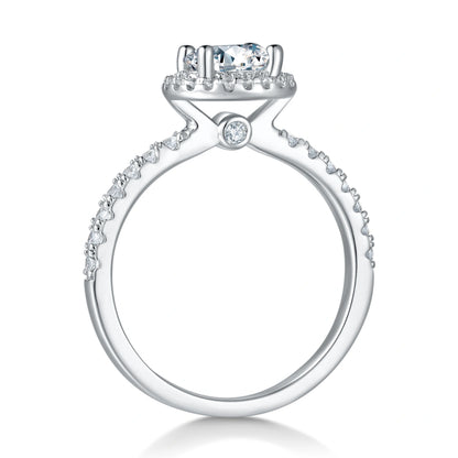 Guided Journey – 1CT Emerald Moissanite Halo Ring