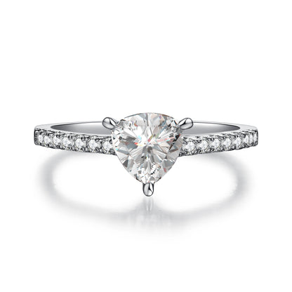 Strength in Light – 1CT Trillion Moissanite Solitaire Ring