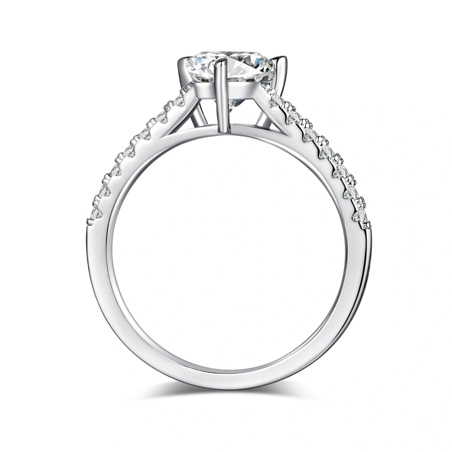 Strength in Light – 1CT Trillion Moissanite Solitaire Ring