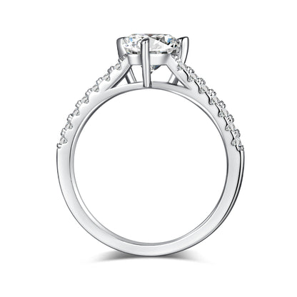 Strength in Light – 1CT Trillion Moissanite Solitaire Ring