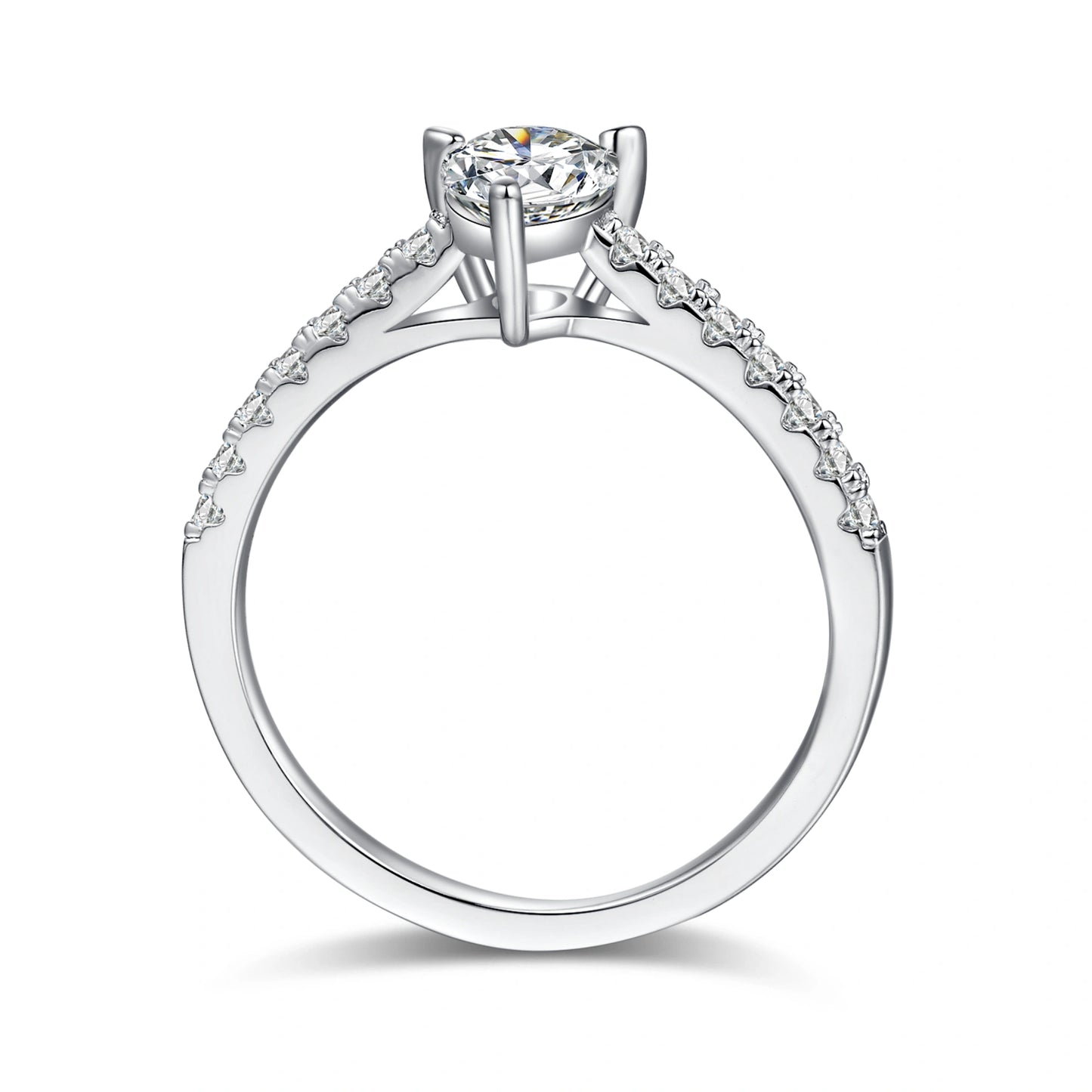 New Beginnings – 1CT Pear Moissanite Solitaire Ring