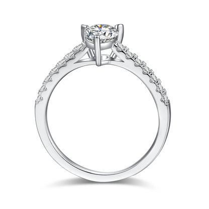 New Beginnings – 1CT Pear Moissanite Solitaire Ring