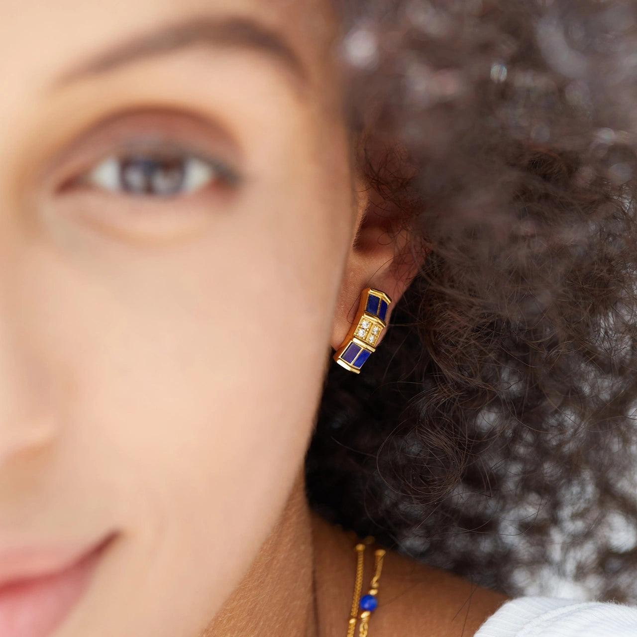 Midnight Muse Lapis Luxe Sterling Silver Stud Earrings