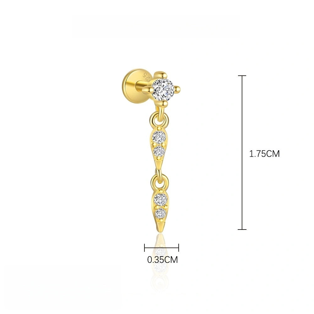 Twinkle Stacks 18K Gold Drop Earrings