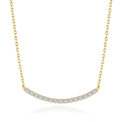 The Uplift Moissanite Necklace - 14K Gold Plated