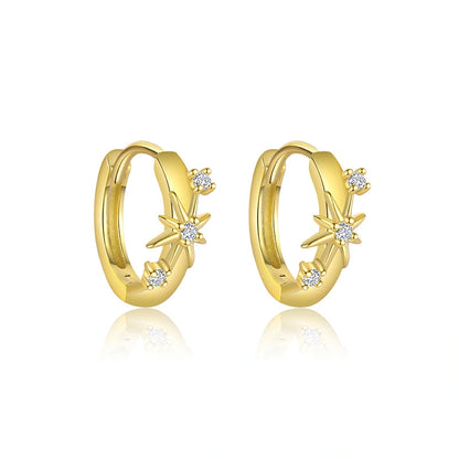 Starlit Twist Ear Stack Earrings