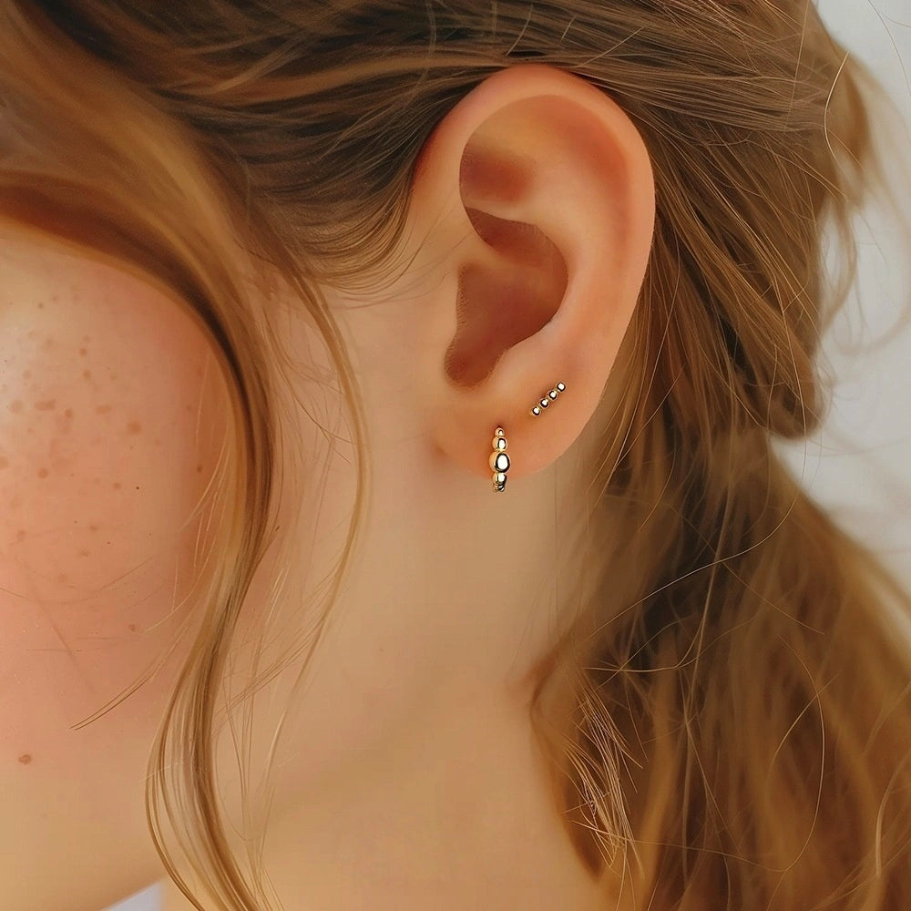 Ear Stack Set 18K Gold Earrings