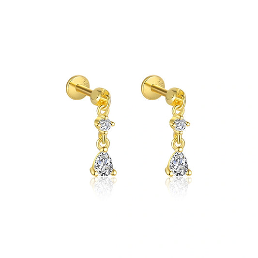 Twinkle Stacks 18K Gold Drop Earrings