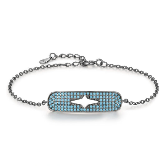 Turquoise Bar Bracelet with Cut-Out Star