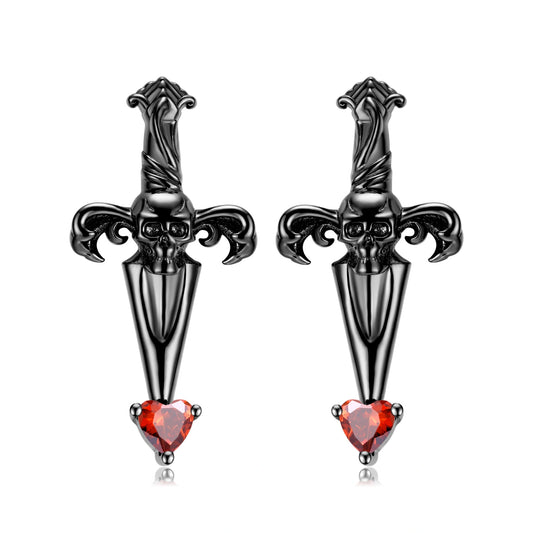 Skull Dagger Earrings