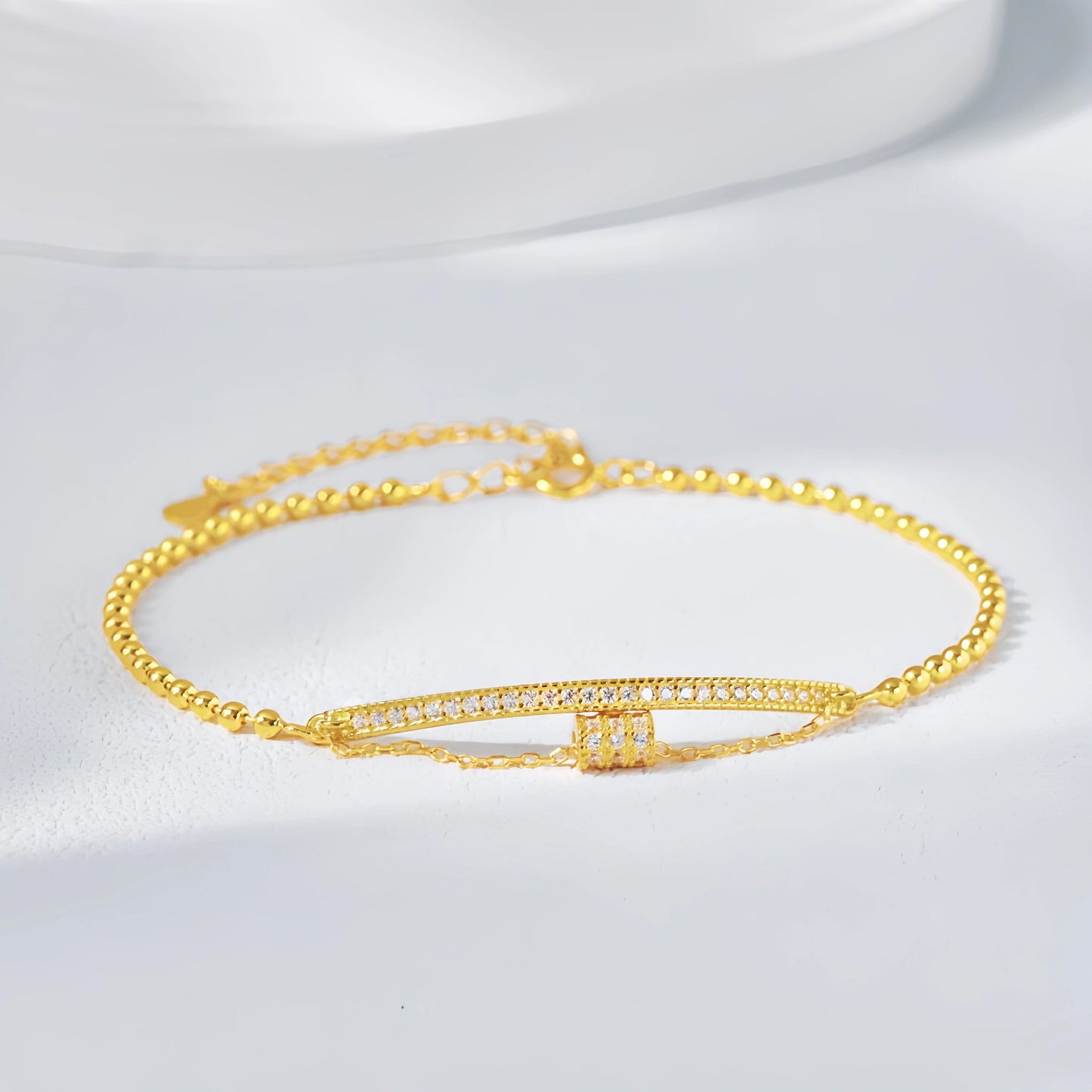 Geometric Bar Beaded Bracelet