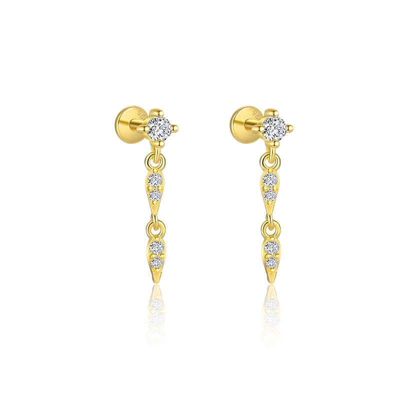 Twinkle Stacks 18K Gold Drop Earrings