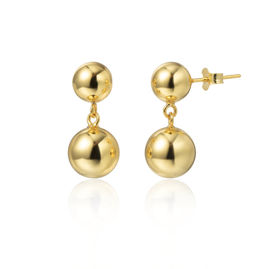 Golden Echo 18K Gold Drop Earrings