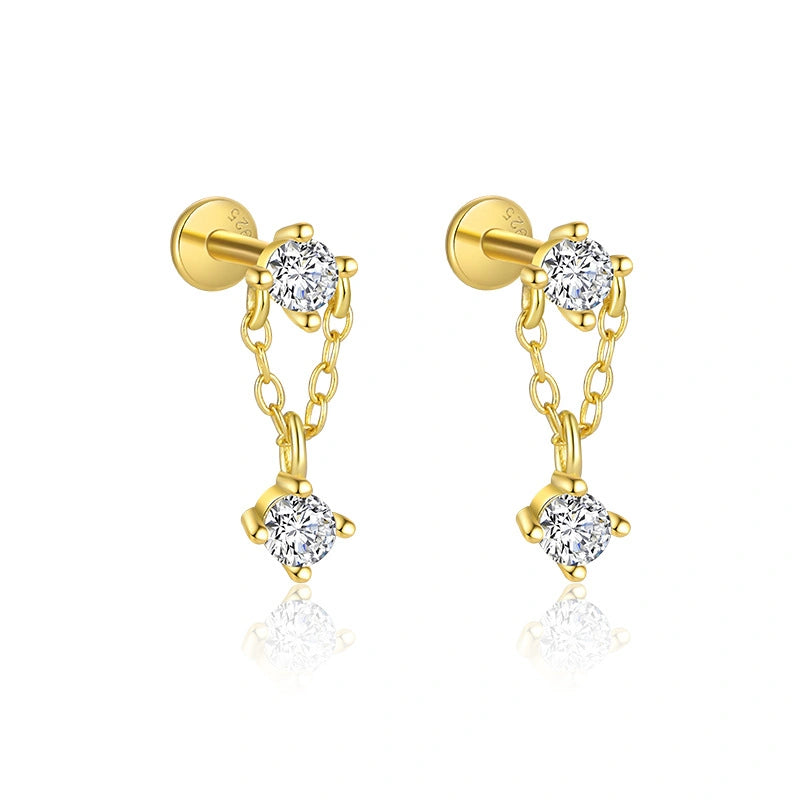 Twinkle Stacks 18K Gold Drop Earrings