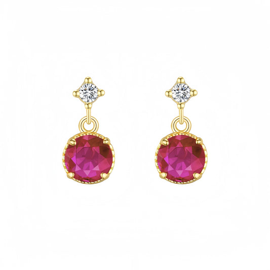 Scarlet Sterling Silver Drop Earrings
