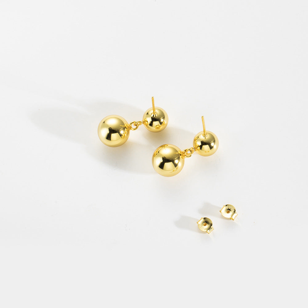 Golden Echo 18K Gold Drop Earrings