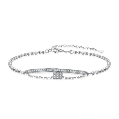 Geometric Bar Beaded Bracelet