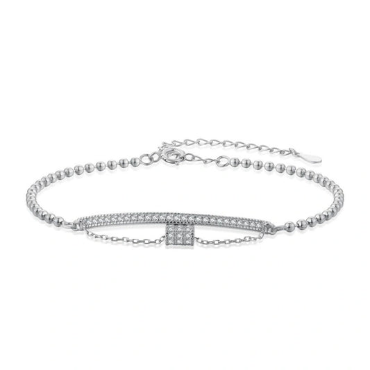 Geometric Bar Beaded Bracelet