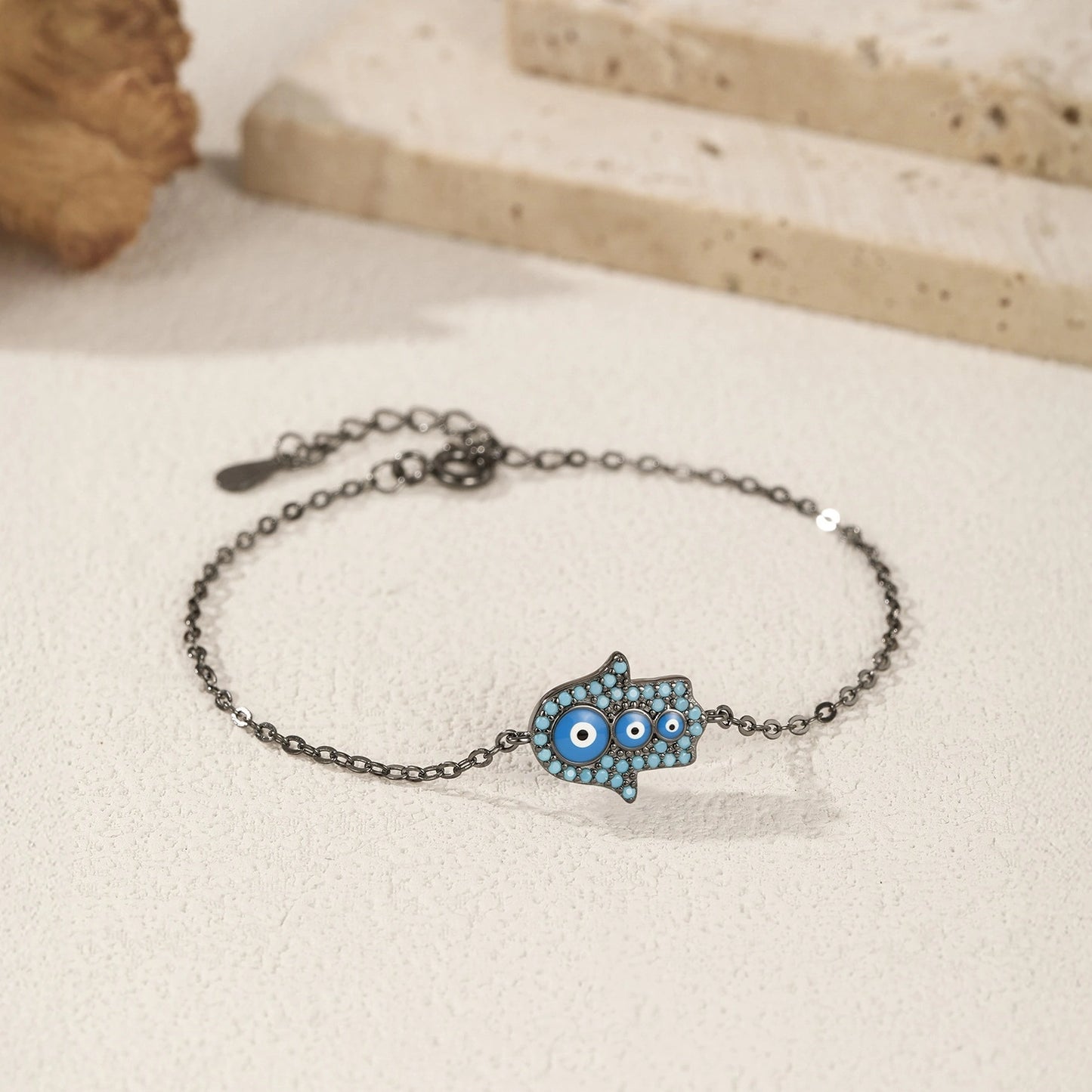 Hamsa Hand Turquoise Bracelet