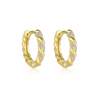 Starlit Twist Ear Stack Earrings