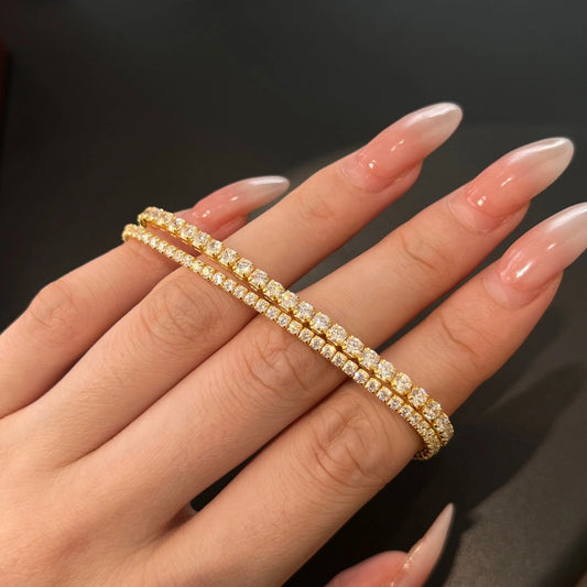 18K Gold Tennis Bracelet