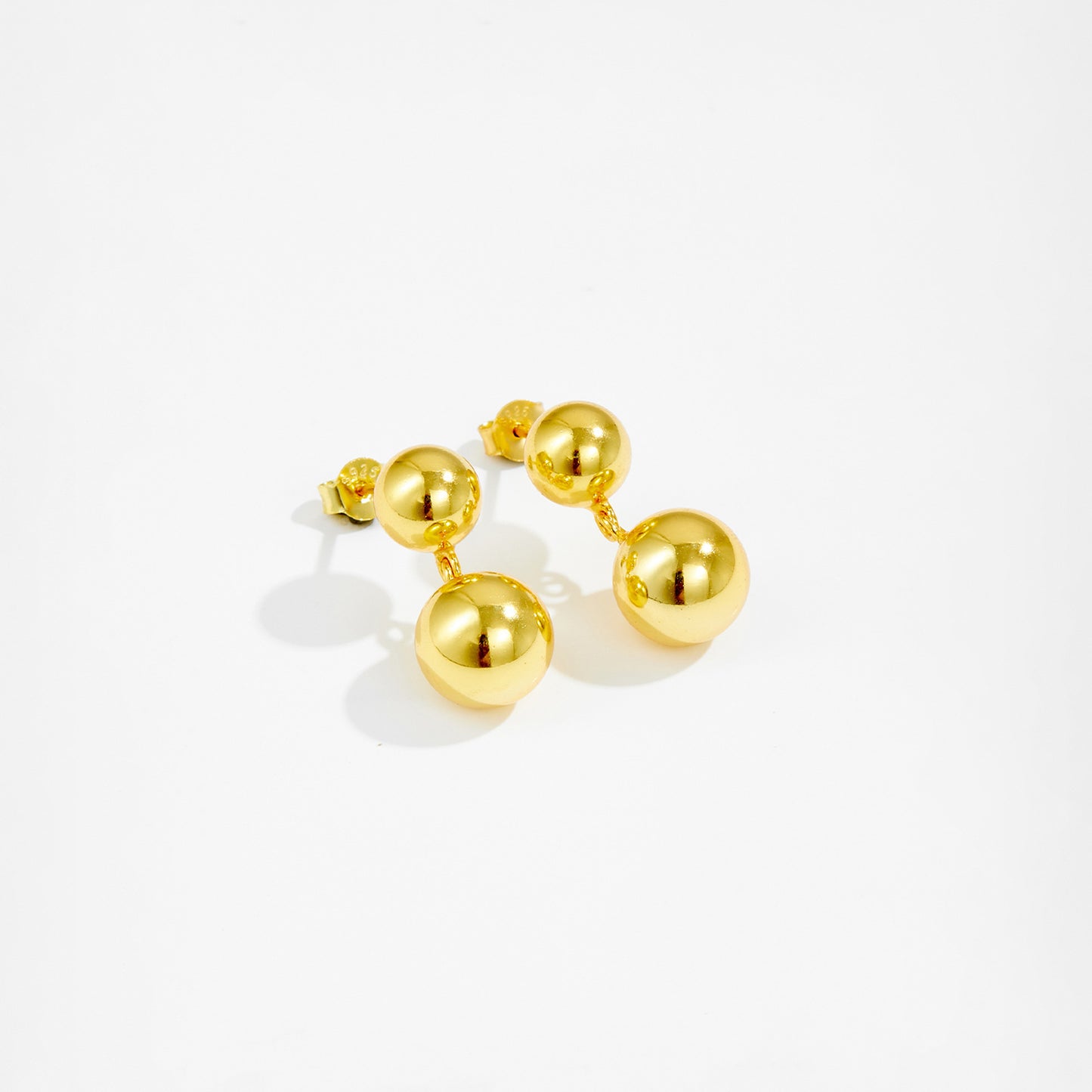 Golden Echo 18K Gold Drop Earrings