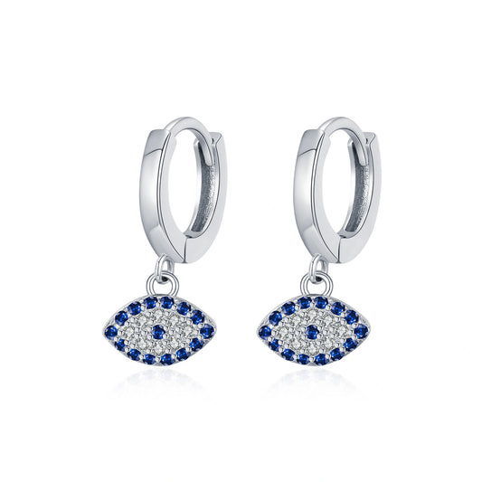 Mystic Guardian Collection —Petite Vision Sterling Silver Hoop Earrings