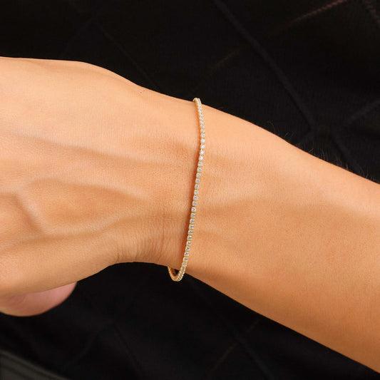 2MM Slider Tennis Bracelet– Adjustable 90–220mm