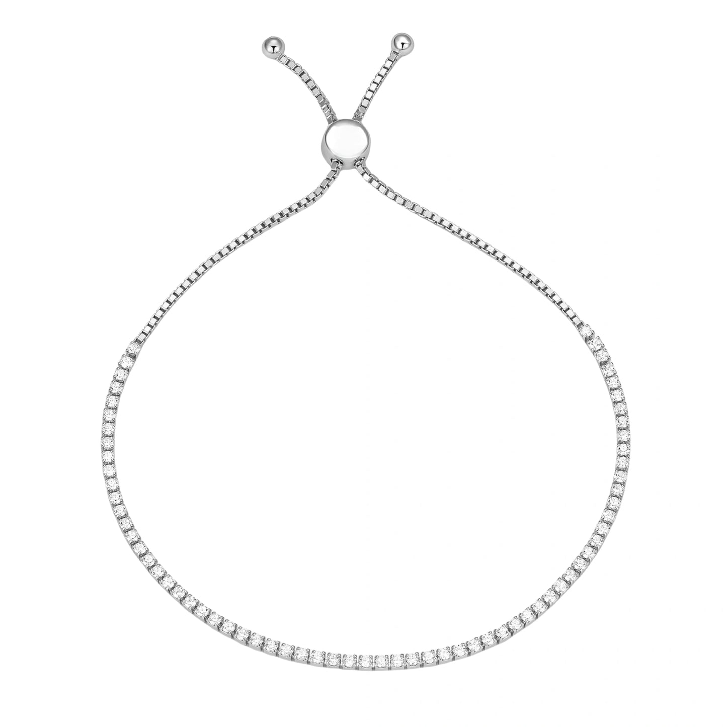 2MM Slider Tennis Bracelet– Adjustable 90–220mm