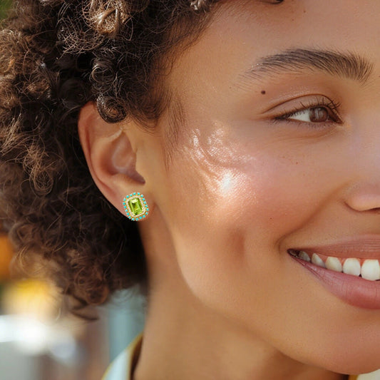 Summer Oasis Halo Earrings