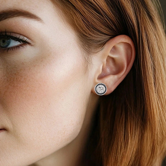 Lunar Eclipse Stud Earrings