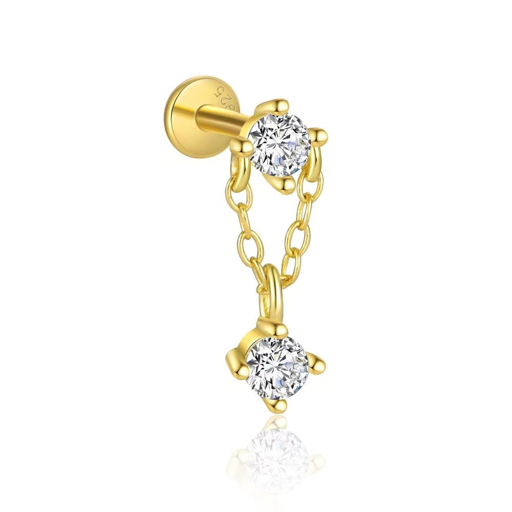 Twinkle Stacks 18K Gold Drop Earrings