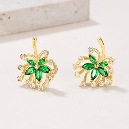 Emerald Bloom Earrings